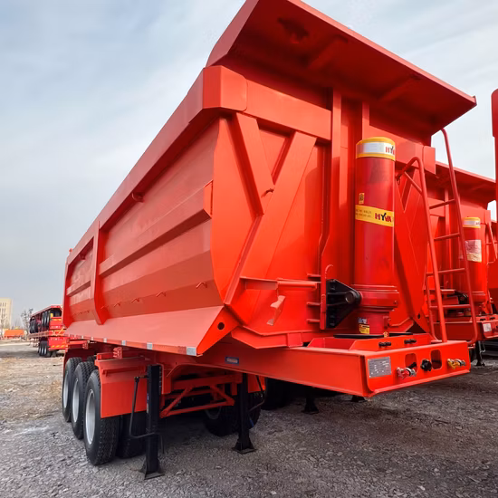 Made in China Triaxial Truck Dump Trailer Rear Dump Semi Trailer