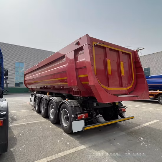 Made in China Triaxial Truck Dump Trailer Rear Dump Semi Trailer