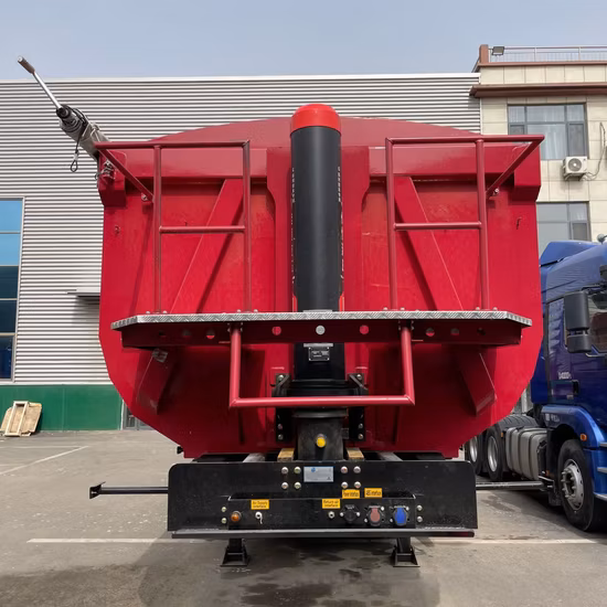 Made in China Triaxial Truck Dump Trailer Rear Dump Semi Trailer