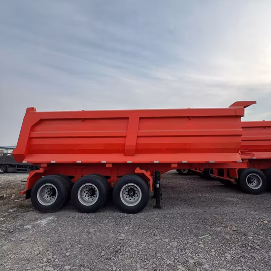 Made in China Triaxial Truck Dump Trailer Rear Dump Semi Trailer