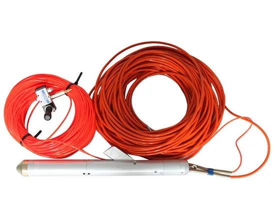 Geofones triaxiais de furo de geofone ASTM D7400 3c para cordas de geofone de furo de pesquisa sísmica de fundo de poço